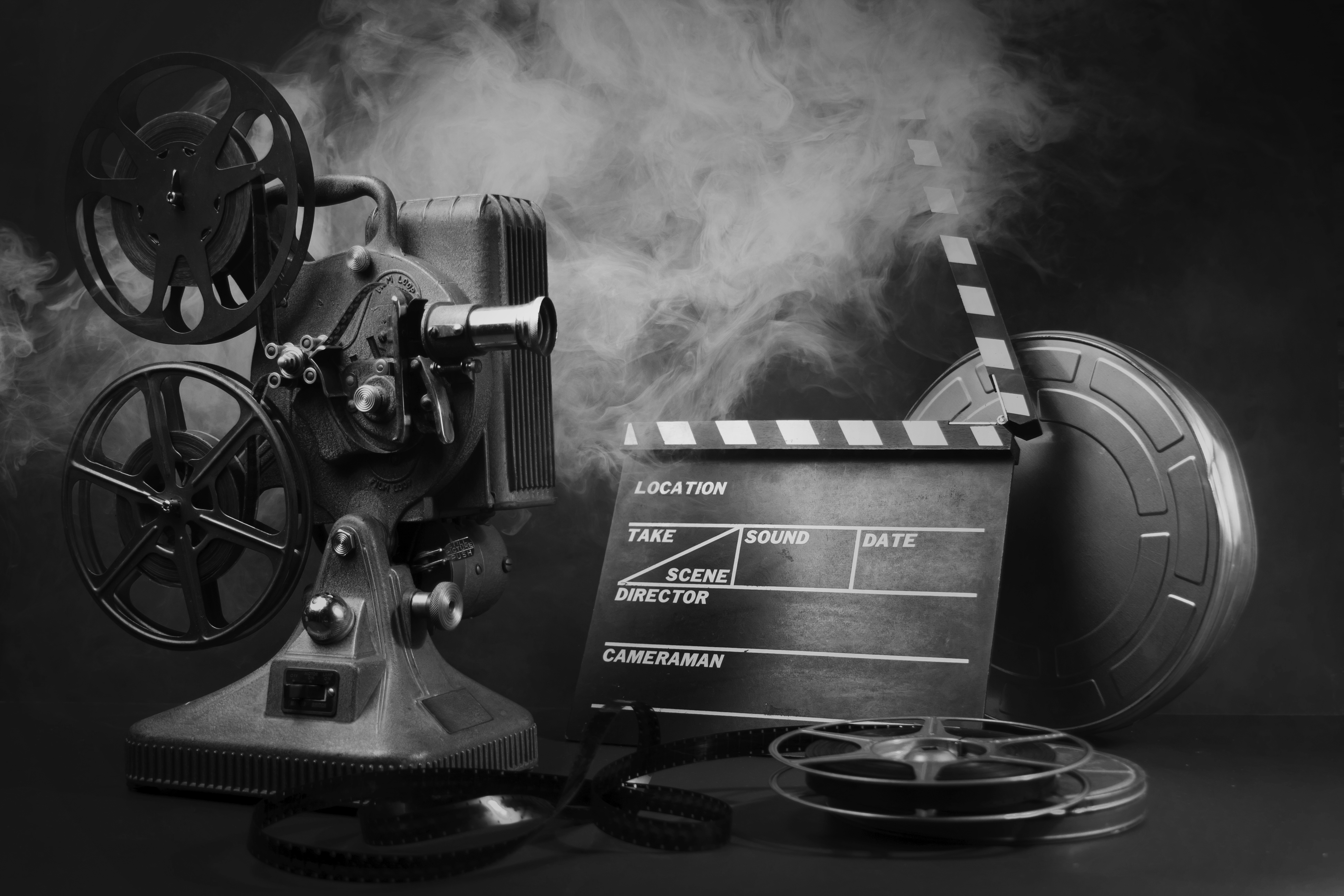 An old movie machine